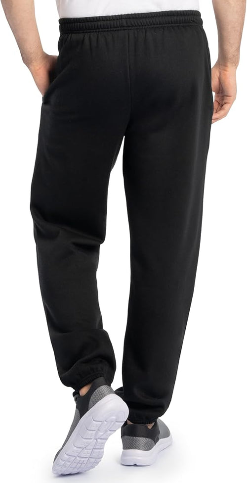 Fruit of the Loom Eversoft Fleece Elastic Bottom Sweatpants with Pockets, Relaxed Fit, Moisture Wicking, Breathable